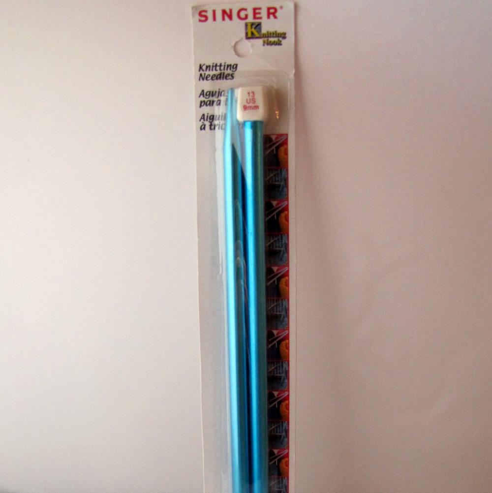 Singer Knitting Needles Size 13 Us 9mm Metal on Luulla